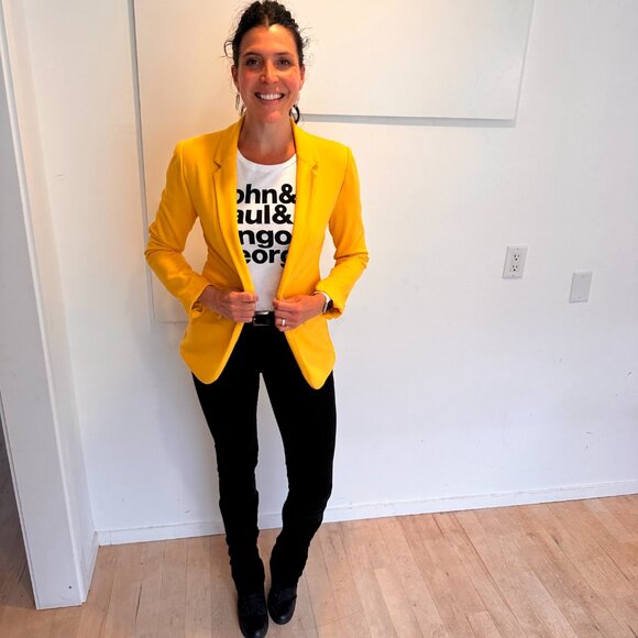 Yellow Blazer Jacket - Picture 6 of 11